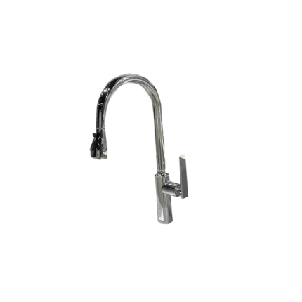 خلاط مطبخ سحاب إيطالي F/P C010 بتصميم أنيق باللون الكروم، عملي بميزة السحب، ومصنوع في إيطاليا بجودة عالية. الخيار المثالي للمطابخ العصرية.