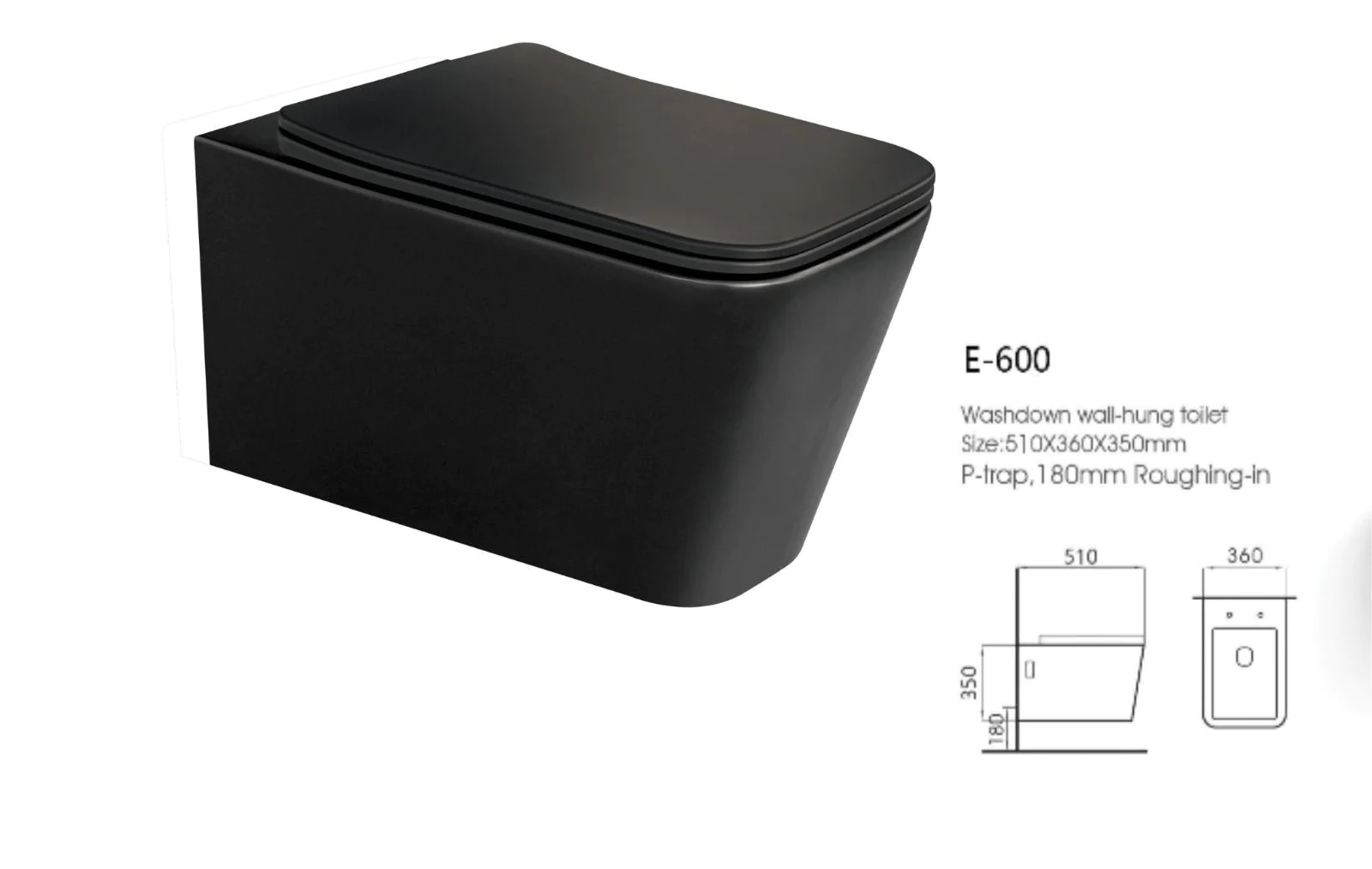 product_image_672f3b34ea257.png كرسي حمام معلق صيني موديل 0600 بلون أسود مطفي فاخر، أبعاد 510x360x350 مم، تأسيس 18 سم. تصميم عصري أنيق وجودة تصنيع عالية. مثالي للحمامات العصرية بمظهر فخم وسهل التنظيف.