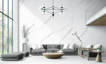 بورسلين هندي ساتفاریو يوروبا مت بلون أبيض راقٍ وملمس مطفي، مقاس 120x240، تصميم رخامي عصري، مثالي للأرضيات والجدران بجودة تصنيع هندية.