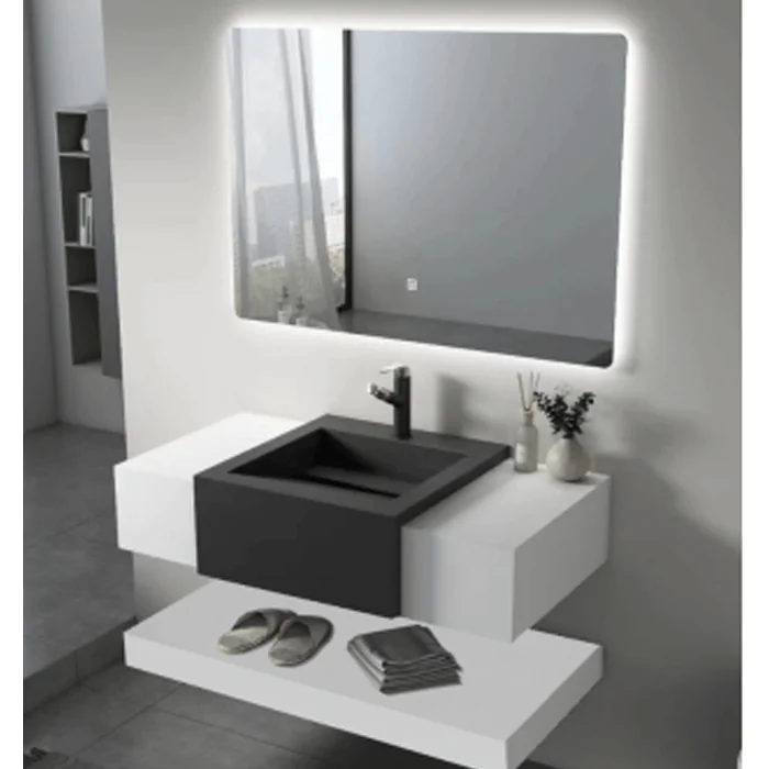 مغسلة الحمام هذه تجمع بين التصميم الأنيق والجودة العالية، مما يجعلها خيارًا مثاليًا لتحديث حمامك وإضفاء لمسة من الفخامة عليه.