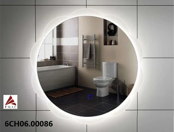 product_image_6745a641d3648.png مراية ليد دائرية بإضاءة LED، تعمل باللمس، مقاس 60x60 سم، إطار فضي أنيق، مقاومة للماء، مثالية للحمامات وغرف المكياج.